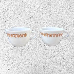 Corningware Gold Butterfly Teacups